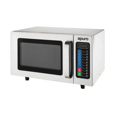 Apuro Commercial Microwave 25Ltr Front Angle Closer