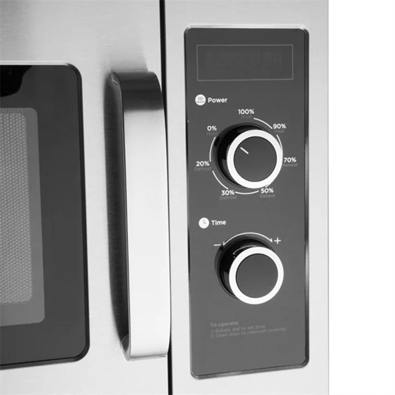 Apuro Manual Commercial Microwave Oven 34Ltr 1800W Close Up Dials