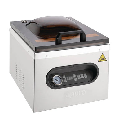 Apuro Benchtop Vacuum Sealing Chamber with Lid Closed Front Angle Image
