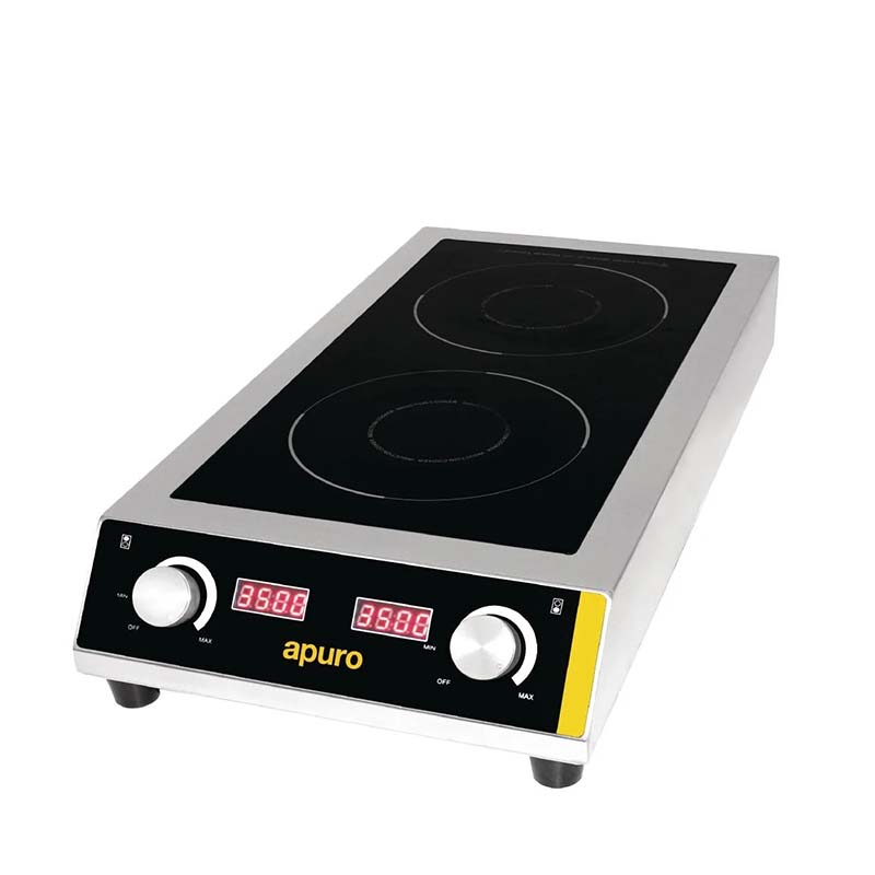 Apuro GF239-A 7kW Heavy Duty Double Induction Cooktop