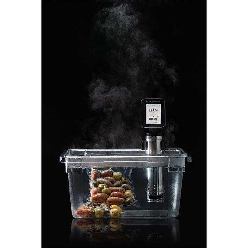 Custom Cambro Sous Vide Tank with Hydroplus Front View