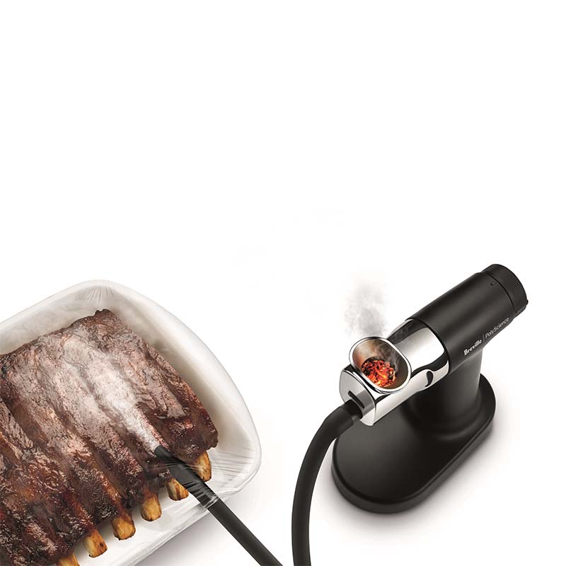 Breville Polyscience Smoking Gun Pro Top View Demonstration