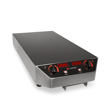 CookTek Double Hob Benchtop Induction Cooktop Front to Back Front View