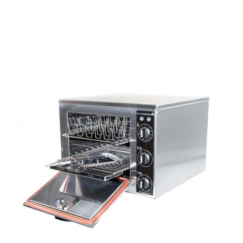 Helia 24 Smoker Open Lid Front Angle Image
