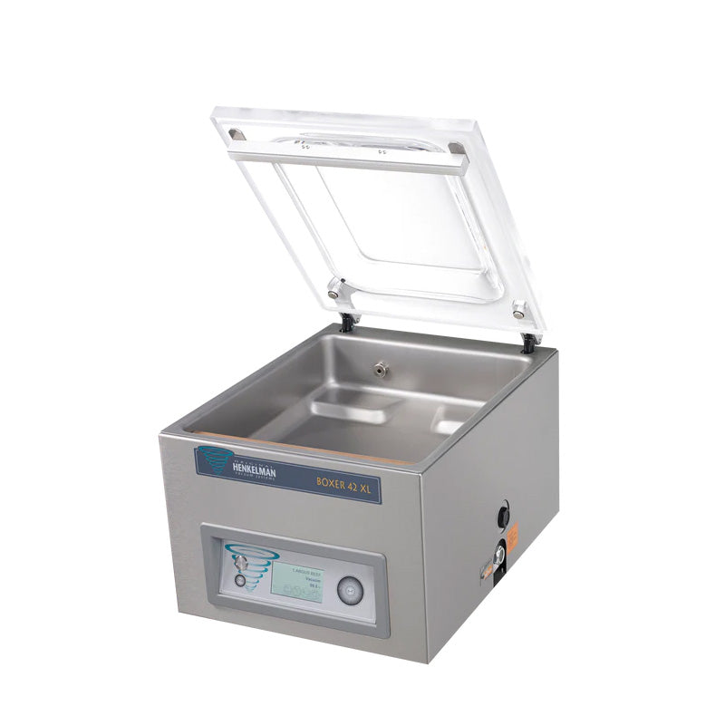 Henkelman Boxer 42 Benchtop Vacuum Packing Machine Lid Open Front View