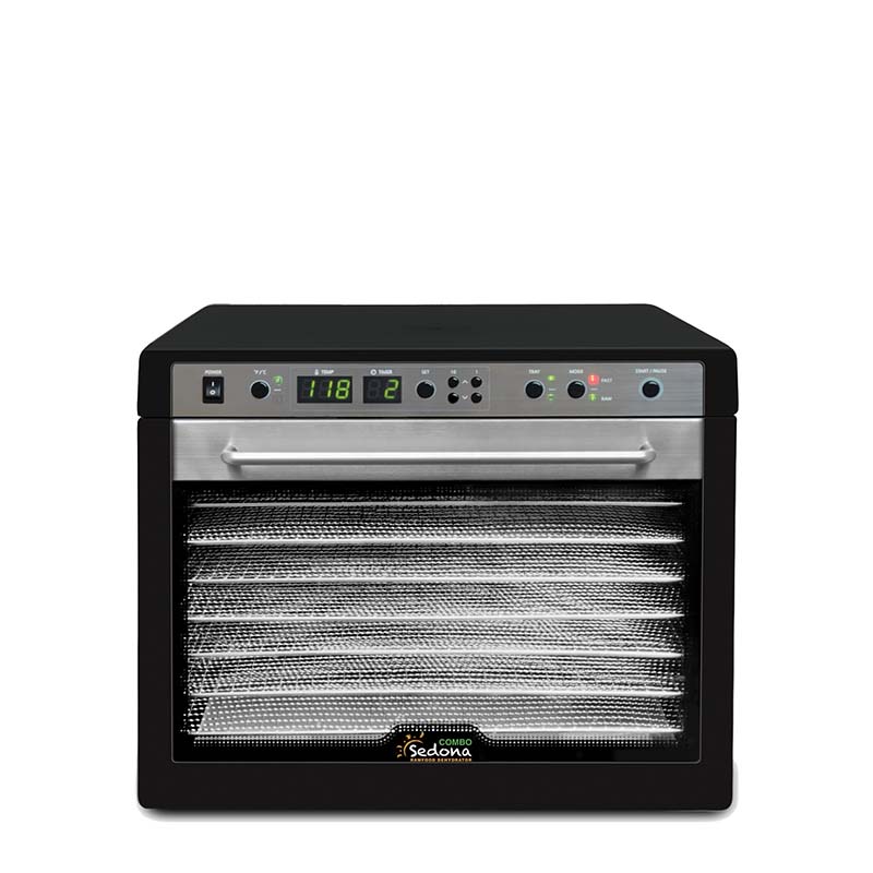 Sedona Combo Rawfood Dehydrator Stainless Steel Front View