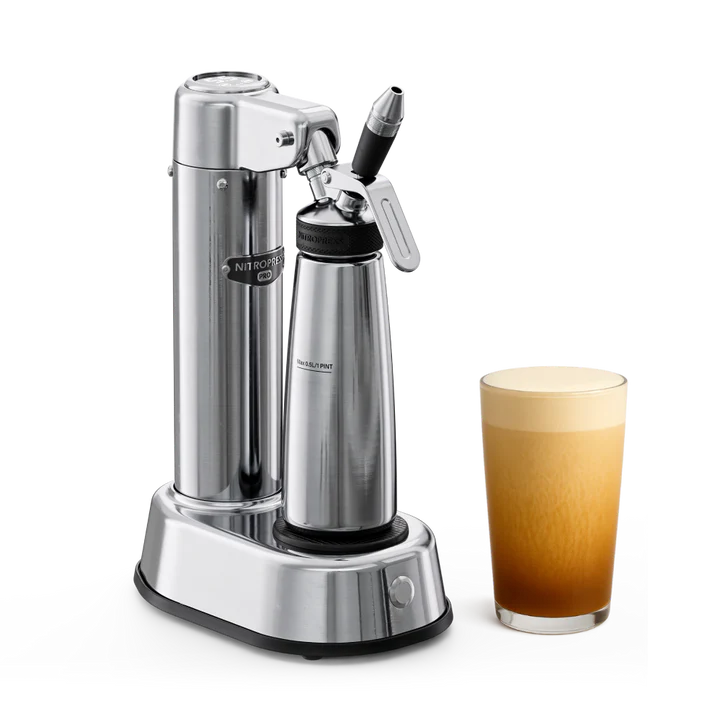 NitroPress Pro nitro coffee infuser on bench