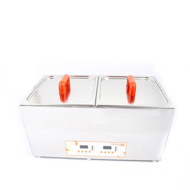 Clifton Digital Duo Sous Vide Water Bath Cooker Lids Closed Front View