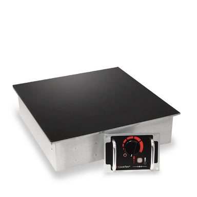 CookTek Single Hob Drop-In Induction Cooktop with Dials Front View